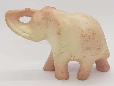 Carved Soap Stone Elephant Figurine as per photo