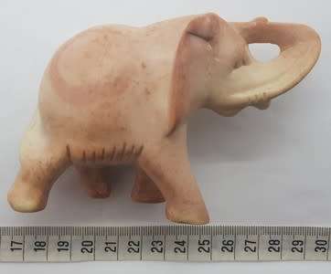 Carved Soap Stone Elephant Figurine as per photo