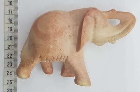 Carved Soap Stone Elephant Figurine as per photo