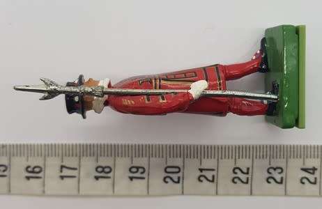 Queen`s Guard Infantry Trident Spear Lead Soldier as per photo