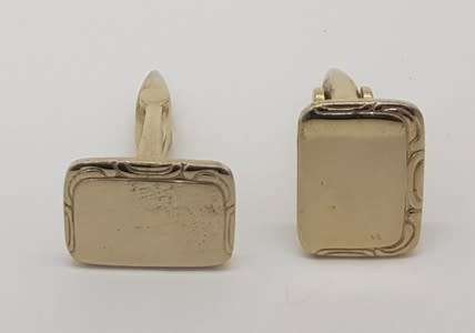 Pair of Gold Plated Cuff links as per photo