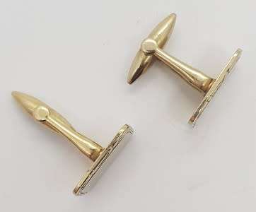 Pair of Gold Plated Cuff links as per photo