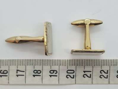 Pair of Gold Plated Cuff links as per photo