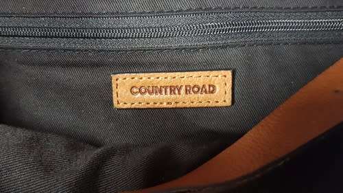 Country Road Genuine Leather Tan Shopper as per photo