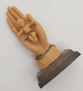 Vintage Baby Jesus in Palm of Hand made in Italy - 6cm as per photo