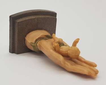 Vintage Baby Jesus in Palm of Hand made in Italy - 6cm as per photo