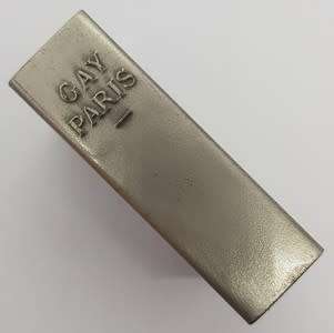 Vintage GAY PARIS Eiffel Tower matchbox holder with striker back as per photo