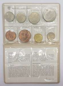 Barclays Bank Ltd last date struck before the adoption of the decimal system in England Proof set