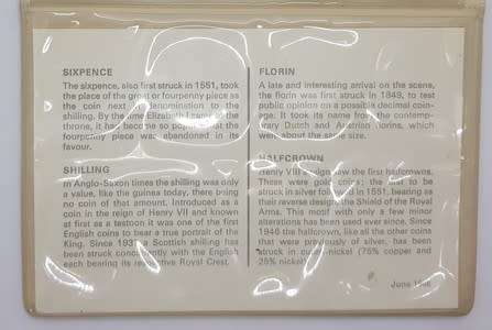 Barclays Bank Ltd last date struck before the adoption of the decimal system in England Proof set