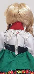 Pair of Handmade Volendam Dolls on metal stands as per photo