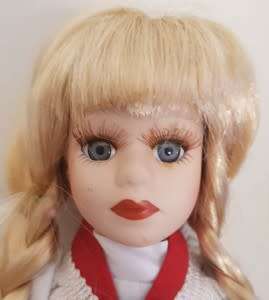 Pair of Handmade Volendam Dolls on metal stands as per photo