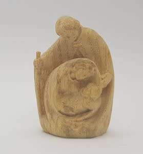 Hand Made Baby Jesus, Mother Mary and Father Joseph wood carving as per photo