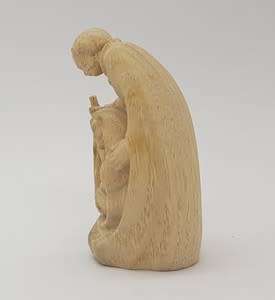 Hand Made Baby Jesus, Mother Mary and Father Joseph wood carving as per photo