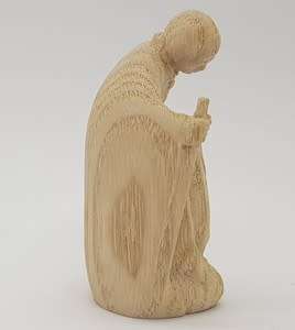 Hand Made Baby Jesus, Mother Mary and Father Joseph wood carving as per photo