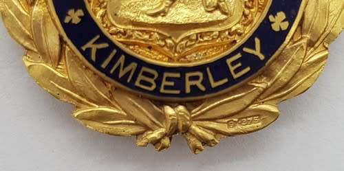 West End Championship / Wes-Eindse Kampioenskap Kimberley Hallmarked 375 10.4g 9ct Medallion asp