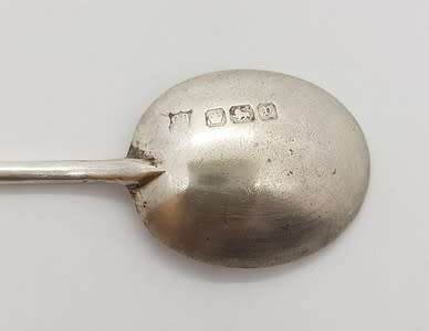 Antique Sterling Silver Mustard Spoon weight 7.3g as per photo