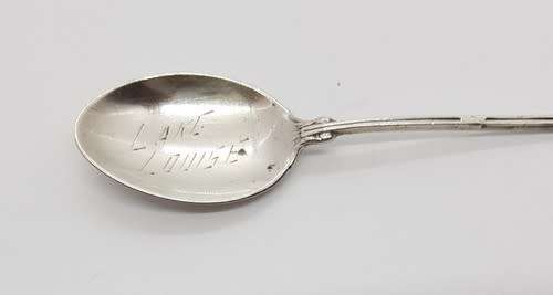 Antique Sterling Silver Lake Louise Teaspoon weight 8.6g as per photo