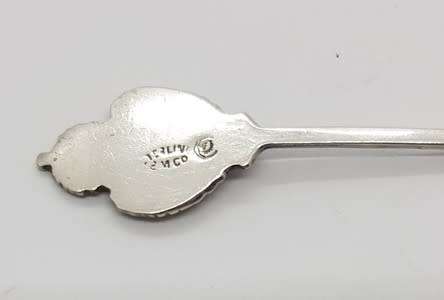 Antique Sterling Silver Lake Louise Teaspoon weight 8.6g as per photo