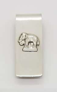 Vintage Sterling Silver Elephant Money Clip Hallmarked 925, weight 16g as per photo