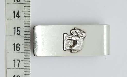 Vintage Sterling Silver Elephant Money Clip Hallmarked 925, weight 16g as per photo