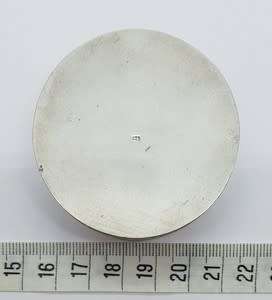 Vintage Sterling Silver Enamelled Trinket Box height 2cm weight 52g as per photo