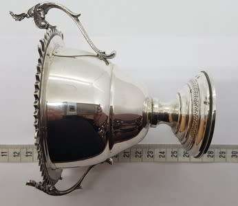 800 Silver German/Italian Emoire Style Sugar Bowl weight 130g height 11.5cm diameter 10cm