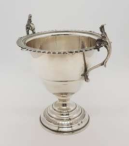 800 Silver German/Italian Emoire Style Sugar Bowl weight 130g height 11.5cm diameter 10cm