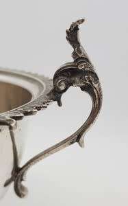 800 Silver German/Italian Emoire Style Sugar Bowl weight 130g height 11.5cm diameter 10cm