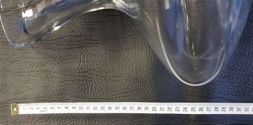 Glass Decanter height 26cm as per photo