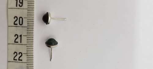Sterling Silver Gemstone Earrings weight 1g as per photo