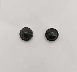 Sterling Silver Gemstone Earrings weight 1g as per photo