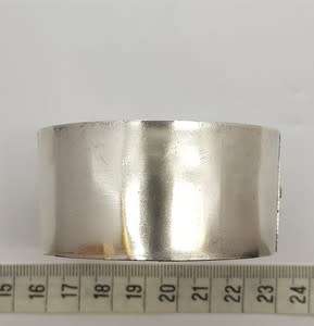 Sterling Silver Antique English Victorian Engraved Bangle Hallmarked weight 26g in box as per photo