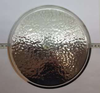 Hammered Round Silver Plated Tray as per photo
