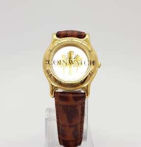 USA 1 Dime Coin Ladies Watch with Genuine Leather Strap in box, made by Mint Time as per photo