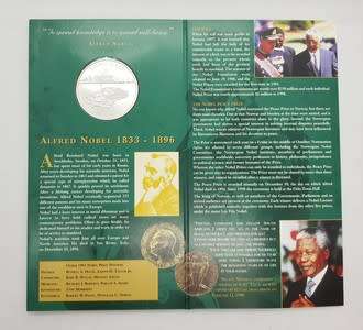 Nelson Mandela Nobel Peace Laureate 1993 30g silver medallion as per photo