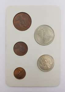 Britain`s First Decimal Coins as per photo