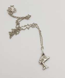 925 Sterling Silver Egyption Pendant and Chain weight 2.7g as per photo