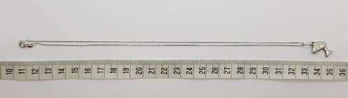 925 Sterling Silver Egyption Pendant and Chain weight 2.7g as per photo