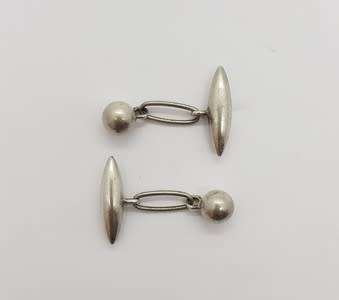 925 Sterling Silver Cufflinks weight 4.3g as per photo