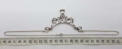 835 European Silver Art Nouveau Period Necklace weight 6.4g as per photo