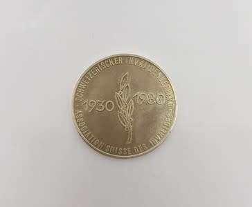 1930-1980 Swiss Silver Commerative Coin as per photo