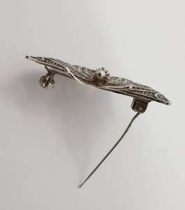 Vintage Sterling Silver Filigree Butterfly Pin Brooch weight 5.8g as per photo
