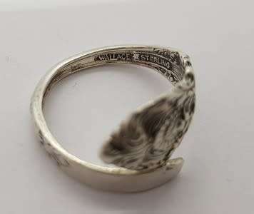 925 Sterling Silver Snake Ring weight 2.6g as per photo
