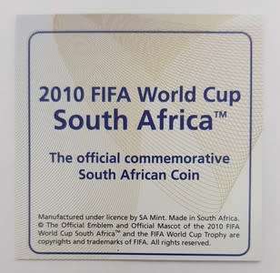 2010 SA Fifa World Cup Silver R2 Commerative Coin in box as per photo