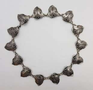 Sterling Silver Candida Necklace Made in South Africa by Joe Calafato weight 41.8g /39cm