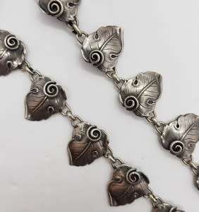 Sterling Silver Candida Necklace Made in South Africa by Joe Calafato weight 41.8g /39cm