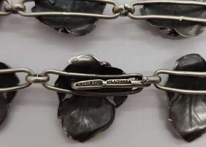 Sterling Silver Candida Necklace Made in South Africa by Joe Calafato weight 41.8g /39cm