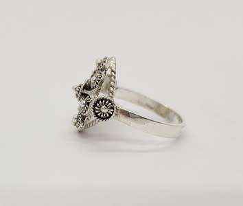 Vintage 950 Silver Ring weight 3.43g as per photo