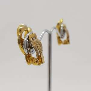 Vintage Pair of Costume Jewelry Clip-On Earrings as per photo