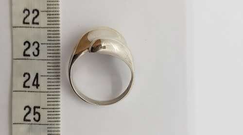 925 Sterling Silver Ring weight 4.9g size N as per photo